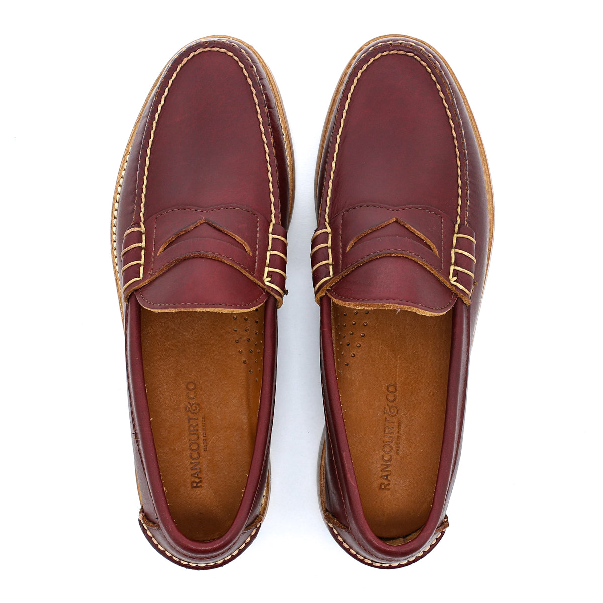Beefroll Penny Loafers - Natural Chromexcel, Rancourt & Co.