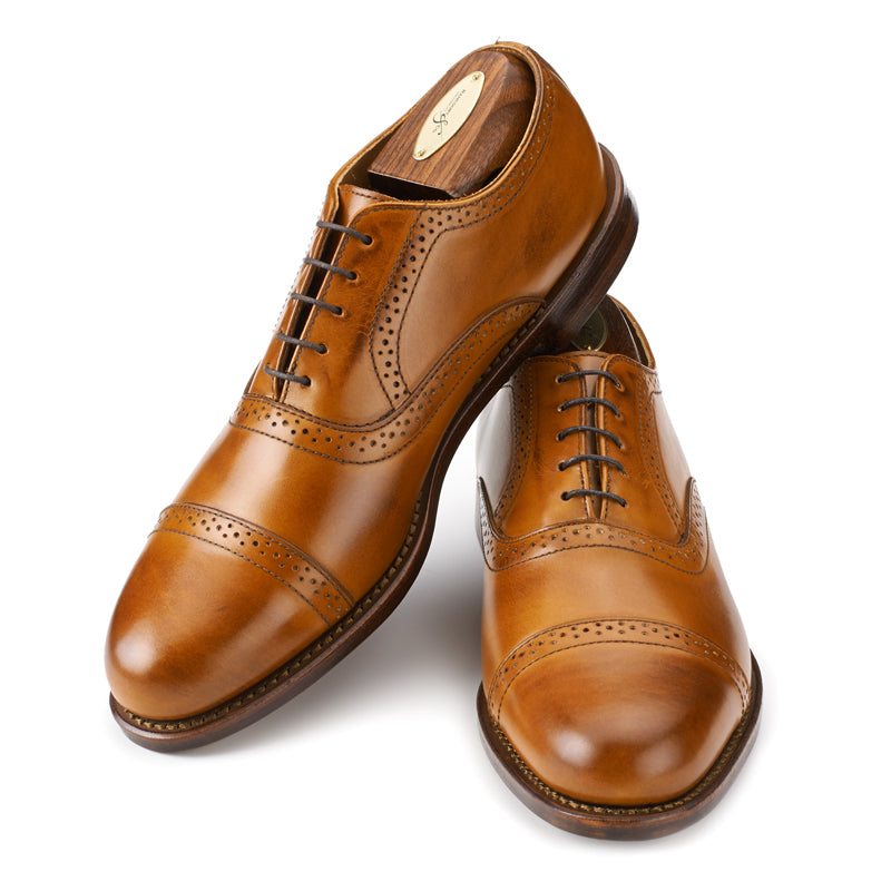 Bartlett Oxford - Amber Calf | Rancourt & Co. | Men's Boots and Shoes