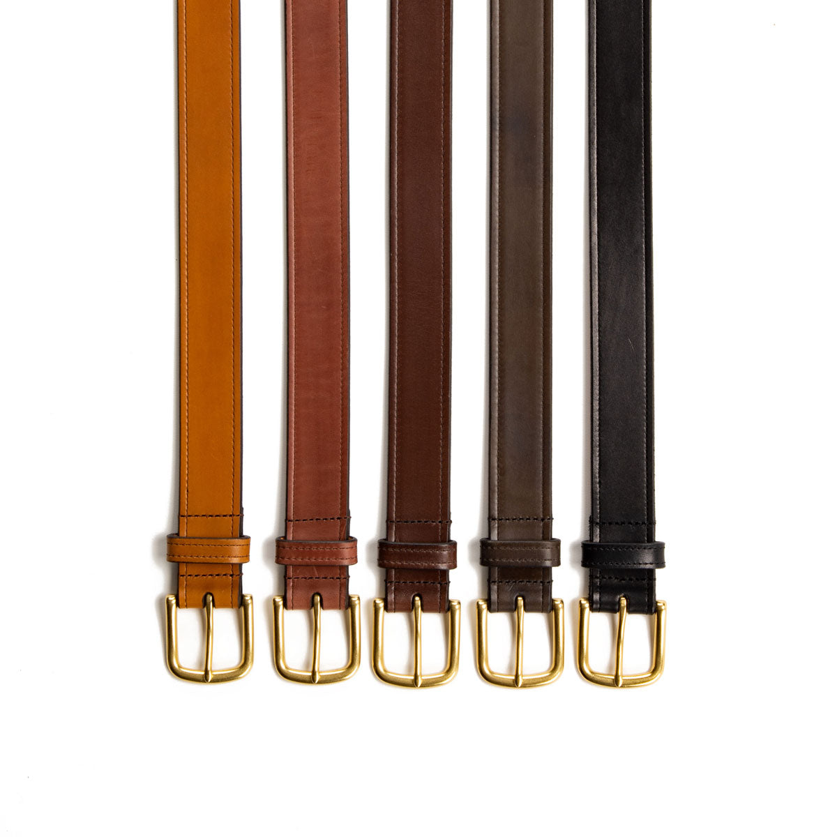 Black grained calfskin belt - Luxury custom-made belts