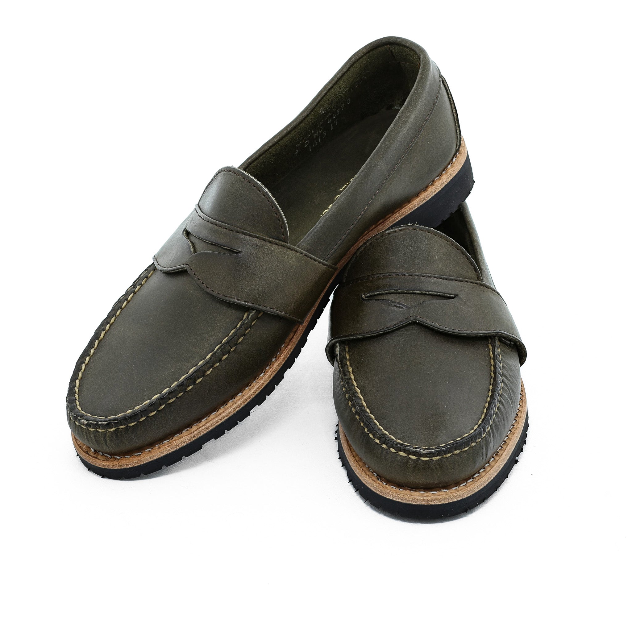 Weltline Penny Loafers - Olive Labrador