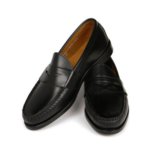 Pre-Order Weltline Penny Loafers - Black Calf