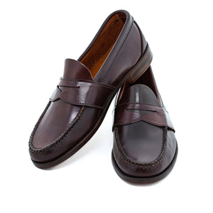 Blue Isle Weltline Penny Loafers - Espresso Shell Cordovan