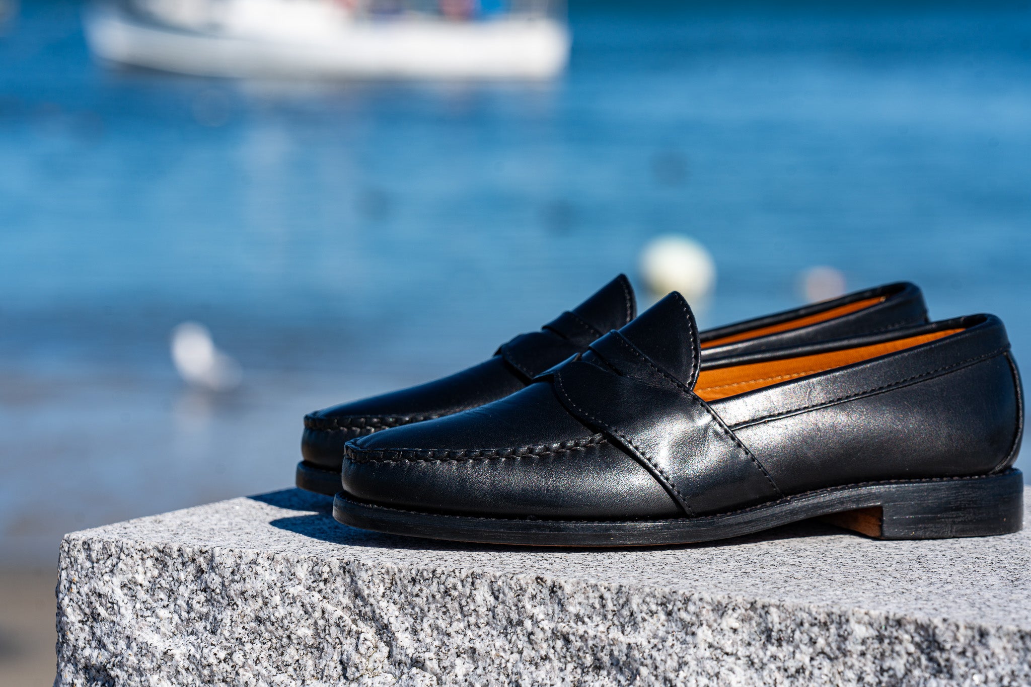 Pre-Order Weltline Penny Loafers - Black Calf