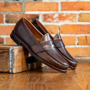 Pre-Order Weltline Penny Loafers - Dark Brown Calf