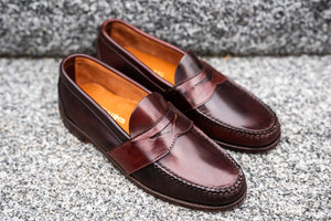 Blue Isle Weltline Penny Loafers - Espresso Shell Cordovan