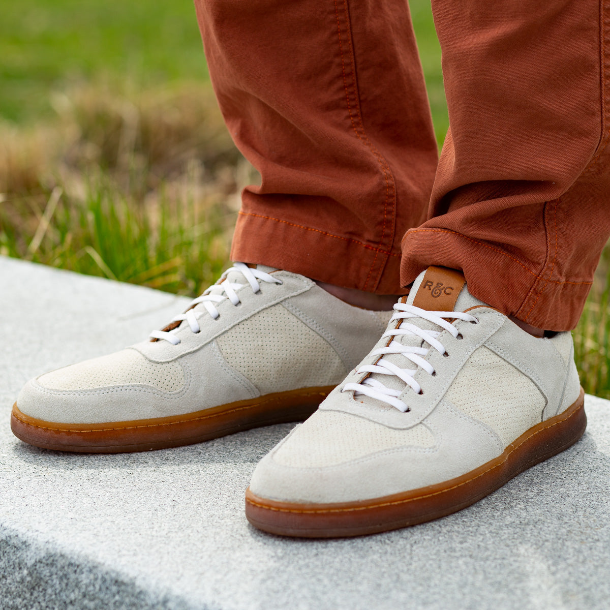 Bennett Court Sneaker - Cream Suede