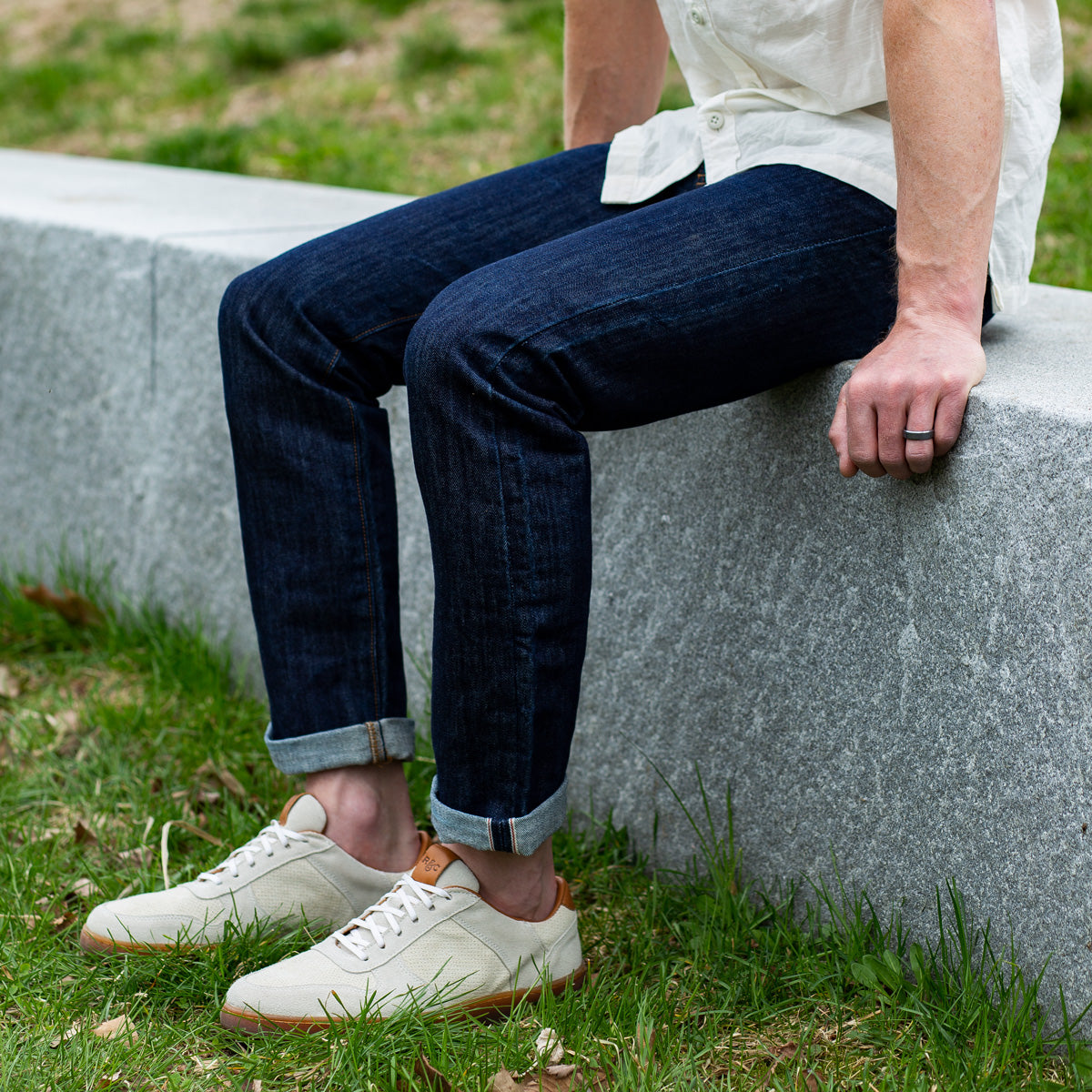 Bennett Court Sneaker - Cream Suede