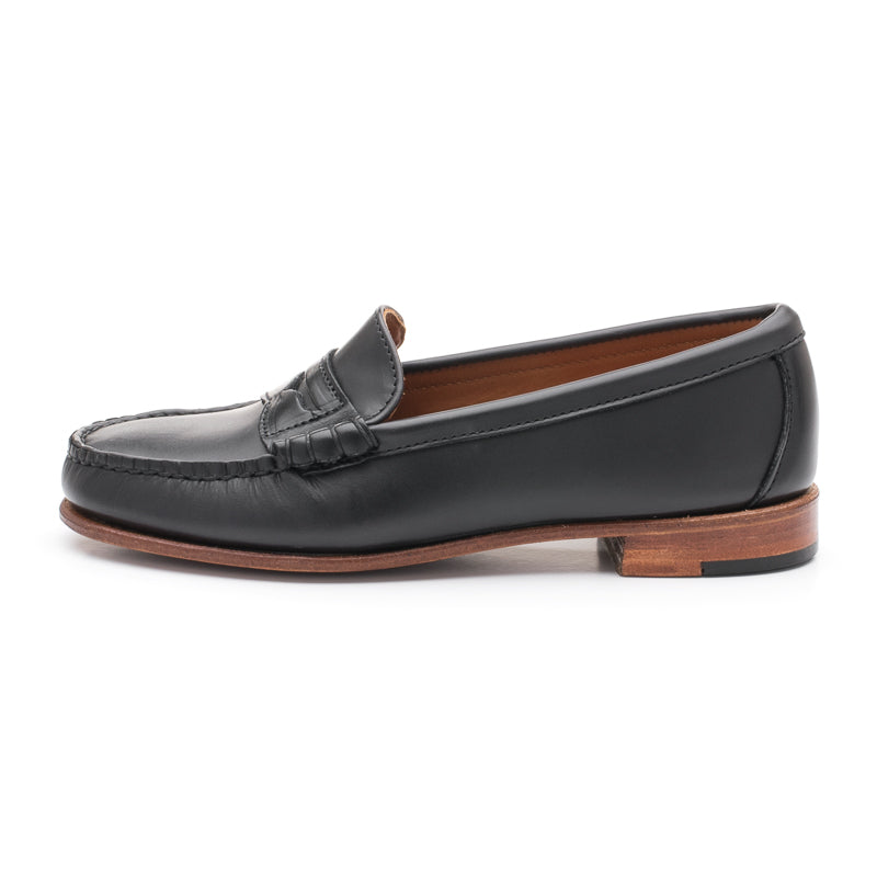 Women’s Beefroll Penny Loafers - Black Chromexcel | Rancourt & Co ...